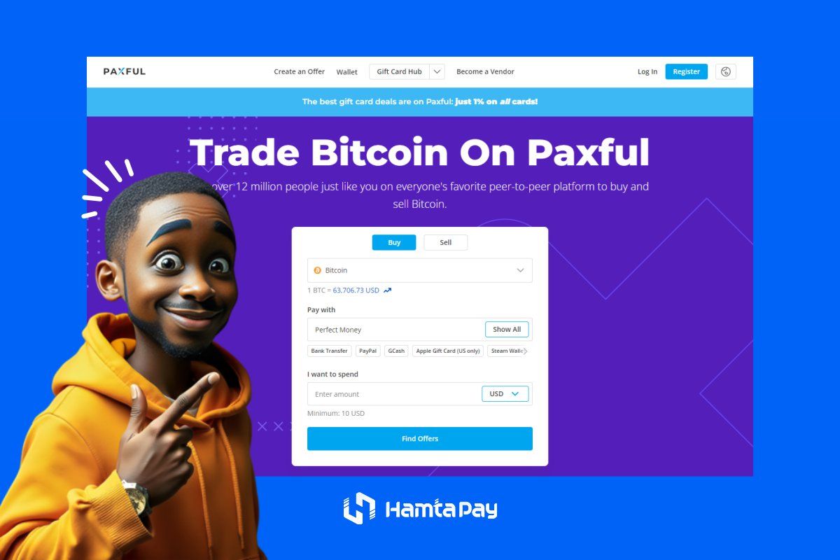 آموزش خرید بیت کوین با پرفکت مانی از صرافی پکسفول